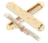 Kichvoe Mezuzá de Metal Dorado para Puerta, de Adornos Religiosos Judíos, Decoración Sagrada con Pergamino, Artesanía Vintage para Bendición y Decoración del Hogar
