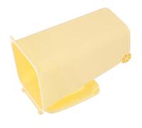 Kichvoe Mini Papelera de Escritorio Amarilla, Cubo de Basura Compacto de Polipropileno para Oficina y Hogar, Organizador Multiusos Pequeño para Papelería y Residuos, Adecuado para Mesa