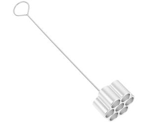 Kichvoe Molde de Aluminio para Buñuelos Asa Larga, Protección contra Salpicaduras, Adecuado para Cocina DIY y Elaboración de Galletas y Snacks Fritos