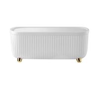 Kichvoe Organizador de Cables ABS Tapa, Caja para Enchufes y Regletas Gran Capacidad, Color Ligero, Uso en Oficina y Hogar, Diseño Moderno, Antienredos y Seguro para Mascotas