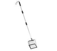 Kichvoe Pala para Cenizas Doméstica de Hierro con Mango Largo Ajustable de 3 Secciones y Diseño Hueco Metálico Resistente al Calor para Chimeneas y Jardines Familiares