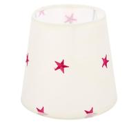 Kichvoe Pantalla de Lámpara de Metal Color Rosa Diseño de Estrella, Protege los Ojos Luz y Es Adecuado para Decoración del Hogar y Lámparas de Mesa