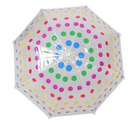 Kichvoe Paraguas Infantil Cúpula Transparente 2-5 Años, Mango Curvo