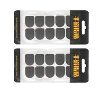 Kichvoe Pegatinas Antisudor para Dedos de Juegos de Fibra de Carbono Desechables, Paquete de 2 Bolsas 10 Unidades, Funda Elástica para Pulgar Compatible Pantalla Táctil, Antideslizante