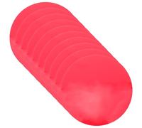 Kichvoe Películas Correctoras de Luz en Gel para Lámparas LED, Películas Autoadhesivas Redondas Pet en Rojo, 12 CM, 10 Láminas para Modificar Iluminación en Reuniones y Ambientes