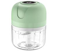 Kichvoe Picadora Eléctrica de Ajo Inalámbrica para Cocina Capacidad de 100ml, Acero Inoxidable y Diseño Compacto Adecuado para Almacenar en Espacios Pequeños