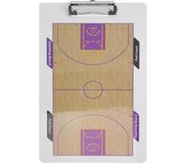Kichvoe Pizarra de Baloncesto de Doble Cara, Portapapeles para Entrenador, Tablero de Estrategia Superficie de Borrado en Seco, Material PVC Resistente, Uso Profesional para Entrenamiento