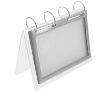 Kichvoe Porta Menús Acrílico Transparente Base Estable, Soporte para Exhibición de Carteles en Mesa, Expositor para Restaurantes y Supermercados, Soporte para Menú de Sobremesa, 1 Unidad