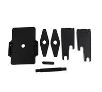 Kichvoe Portaetiquetas Manual para Impresora Térmica, Estante Externo de Plástico para Rollos Grandes, Soporte Manivela para Organización de Etiquetas en Oficina y Tienda