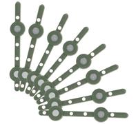 Kichvoe Prácticos Abs Verde Elaboración 15 Pares de Broches Magnéticos en Forma de para Manualidades para Fiestas y