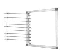 Kichvoe Puerta Durabilidad Aves Acero Inoxidable de Jaula Plata Marco de Instalación Fácil y Resistente Adecuado para Suministros de Aves y Palomares