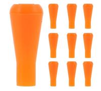 Kichvoe Puntas de Flecha de Goma Flexibles para Práctica de Tiro, 10 Piezas Naranja, Accesorio de Repuesto Ligero Compatible Flechas Estándar, Adecuado para Deportes al Aire