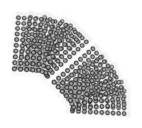 Kichvoe Puntos Reflectantes para Escáner 3D de 6mm Interior y 10mm Exterior, Hojas 50 Pegatinas por Unidad, Marcador de Escaneo para Captura de Movimiento y Mapeo Preciso en Entornos