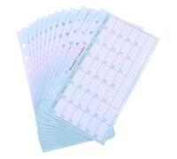 Kichvoe Recambio de Planificador Mensual A6 sin Fecha 14 Hojas, Formato 6 Anillas, Papel Resistente para Agenda Diaria, Insertos de Calendario Acuarela, Planificador Semanal para Uso