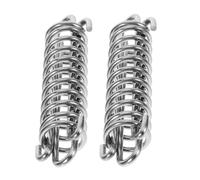 Kichvoe Resorte Amortiguador de Acero Inoxidable 2 Pcs para Correa de Perro Grande, Resistente a Tirones 41 Kg, Accesorio Multifuncional para Entrenamiento y Campamento al Aire Libre