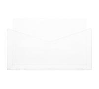 Kichvoe Soporte de Acrílico Transparente para Cartas y Sobres, Organizador de Archivos y Clasificador de Correo Vertical para Escritorio, Práctico Organizador de Sobres para Oficina