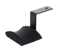 Kichvoe Soporte de Escritorio para Auriculares con Gancho Adhesivo y Almohadilla de Silicona, Montaje con Tornillo Ajustable, Compatible con Diferentes Tamaños, Color Negro, Adecuado