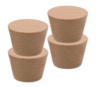 Kichvoe Soporte de Pared para Esquís de Madera de Haya Redonda, Porta Snowboard Vertical 4 Piezas, Almacenamiento Compacto para Interiores y Exhibición de Tablas de Esquí