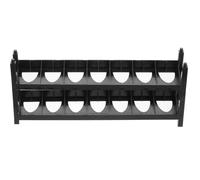 Kichvoe Soporte de Plástico para Almacenar Pintura Acrílica 7 Compartimentos, Organizador Ligero y Resistente para Botellas de Tinta, Adecuado para Manualidades y Arte en Casa o Estudio