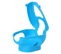 Kichvoe Soporte Fijo para Aves de Plástico Azul Anillo para Patas Porta Inyección para Aves Bastidor Práctico para Administrar Medicinas en Mensajera Accesorio para Cuidado