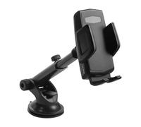 Kichvoe Soporte y Ventosa para Teléfono Móvil para Coche Extensible, Silicona Negra, Multifuncional Desmontable para Navegación y Conducción Segura Adecuado