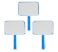 Kichvoe Tablero de Mano Borrable 20x30 Cm 3 Piezas Pizarra Práctica para Puntuación y Votación Portátil Material Seguro y Duradero para Oficina y Escuela