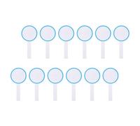 Kichvoe Tablero de Votación Portátil 12 Piezas 10x20 Cm Pizarra de Borrado en Seco un Lado Azul Círculo Marcador Borrable para Puntuar y Votar en Oficinas y Competencias