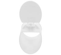 Kichvoe Tapón de Tubería y Válvula Antirretorno Redonda de PVC, Adaptador de Drenaje para Desagües de Piso Función Unidireccional para Evitar Reflujo de Gases