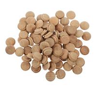 Kichvoe Tapones de Madera para Muebles Accesorios Prácticos 100 Unidades 20mm X 15mm Reutilizables para Cubrir Agujeros de Tornillos para Embellecimiento en Escaleras y Gabinetes