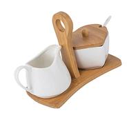 Kichvoe Tarro De Crema y Azúcar Jarra De Crema De Cerámica Frasco Conjunto De Crema De Leche Lado Bote De Leche Azucarero De Cerámica Jarra De Leche De Porcelana Lata Exportar
