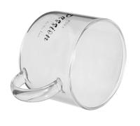 Kichvoe Taza de Vidrio Transparente Grande con Asa Vaso para Bebidas y Café de 500 Ml Taza para Desayuno y Oficina Resistente y Funcional