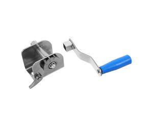Kichvoe Tensor Acero Inoxidable para Bádminton y Voleibol, Manual de Red | Control Preciso de Tensión, Resistente al Óxido Clima, Portátil para Clubes y Deporte en Casa