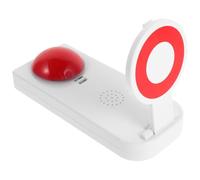 Kichvoe Timbre de Respuesta para Juegos Sonido y Luz, Color Rojo, sin Batería, para Actividades en Grupo y Programas de Juegos, Zumbador Interactivo para Fiestas y Aulas