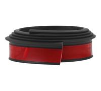 Kichvoe Tira Adhesiva de Goma para Moldura de Ceja de Rueda, Protector de Bordes de Guardabarros, Textura Fibra de Carbono, Color Negro, Ensanchador para Coche, Decoración Exterior