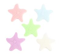 Kichvoe Tope de Puerta Autoadhesivo de PVC Ecológico, 10 Unidades, Protector de Pared Diseño de Estrella de Mar Luminosa, Anticolisión para Sala de Estar, Cocina y Oficina Color Aleatorio