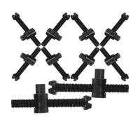 Kichvoe Tornillos Ajustadores de Tensor Negra de Hierro para Motosierra 10 Accesorios Metálicos Uso Versátil y Ajuste Preciso para Cadena en Herramientas de Jardín
