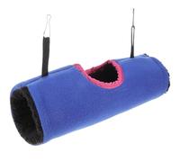 Kichvoe Túnel de Descanso y Juego para Hámster y Erizo de Felpa Azul, Túneles Escondidos para Pequeños Animales en Sofá y Coche
