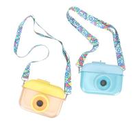 Kichvoe Vasos para Agua con Gas 2 Piezas con Correa para Hombro, Botellas de Agua Deportivas de Plástico Seguro, Tamaño Mediano, Ideales para Exteriores, Verano y Uso Escolar