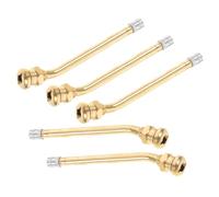 Kichvoe Vástagos de Válvula para Neumáticos de Camión 5 Piezas, Núcleo de Cobre Macizo, sin Cámara, 4,5 Pulgadas, Kit de Reemplazo para Ruedas Agrícolas y Vehículos Comerciales, Sellado