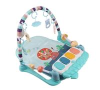 Kick and Play Piano Mat para Bebés, Baby Gym Play Mat con Espejo, Tummy Time Mat Centro de Actividades para Juguetes Recién Nacidos de 3 a 6 a 9 Meses (BLUE)