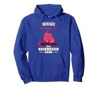 Kick Boxing Chica Artes Marciales Sudadera con Capucha, Unisex para Adultos, Azul Real, L