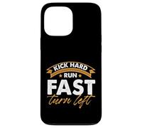 Kick Hard Run, gira rápido a la izquierda, jugador de kickball Carcasa para iPhone 13 Pro Max