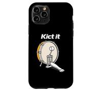 Kick It Pedal Bass Drum Drummer Musical Beat Carcasa para iPhone 11 Pro