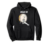 Kick It Pedal Bass Drum Drummer Musical Beat Sudadera con Capucha