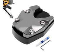 Kick Stand Plate For Motorcycle - Anti Sinking Plate Support Accessory | Motorcycle Foot Plâte | Aluminum Alloy, Raised Edge, For Soft Ground Grass Hot Pavement, Support Plâte Fòr Parking