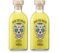 KICK THE RULES - Crema de Banana con Tequila - 15º - Botella de 0,7L - Tequila de Banana (Paquete de 2)