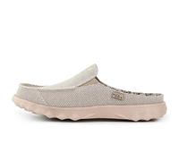 Kickback Chaise Classic Zuecos Mule sin Talón para Hombre - Slip-On Casual de Canvas - Cómodos para Interior y Exterior, Verano, Playa y Viajes, con Suela Antideslizante - Blanco Roto, EU 46