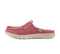 Kickback Chaise Classic Zuecos Mule sin Talón para Hombre - Slip-On Casual de Canvas - Cómodos para Interior y Exterior, Verano, Playa y Viajes, con Suela Antideslizante - Red, EU 41