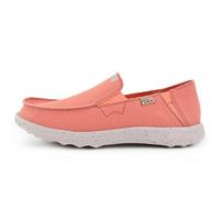 Kickback Couch 2.0 - Mocasines Ligeros de Lona para Hombre - Slip On Casual con Comodidad Todo el Día - Color Naranja Rosa - Talla EU46