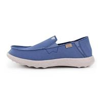 Kickback Couch 2.0 - Mocasines Ligeros de Lona para Hombre - Slip On Casual con Comodidad Todo el Día - Color Azul Marino - Talla EU43